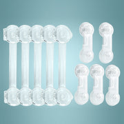 5 PCS Transparent +5 Pair Lock Children Drawer Anti-opening Cabinet Door Refrigerator Safety Lock