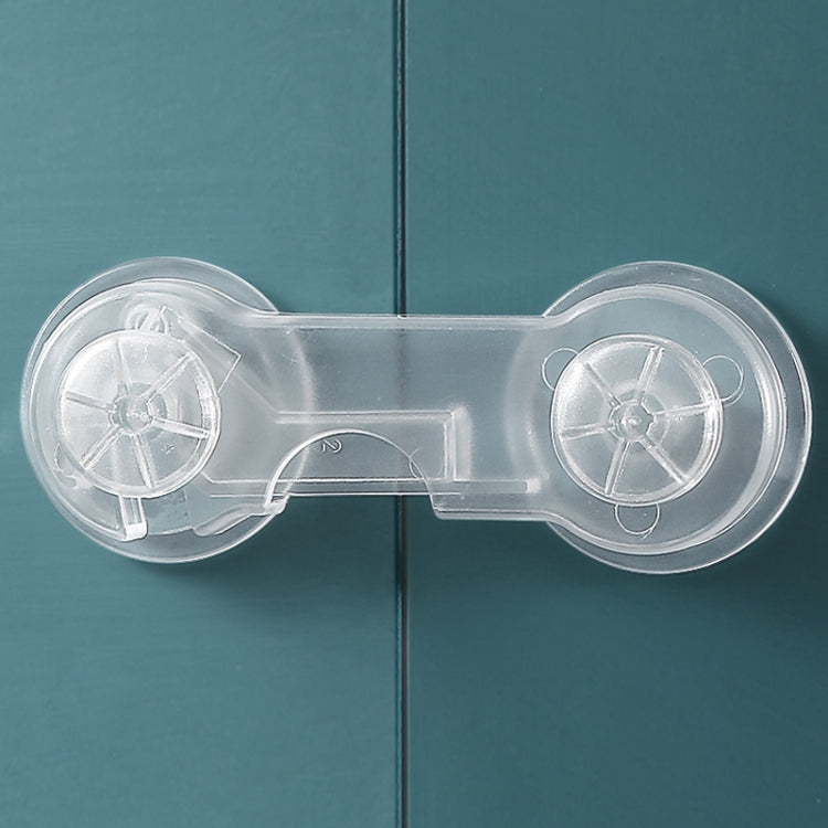 5 PCS Transparent +5 Pair Lock Children Drawer Anti-opening Cabinet Door Refrigerator Safety Lock