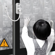Children High-rise Anti-fall Safety Lock Window Push Limiter, Color: Black (High Standard)