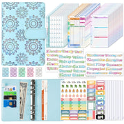A6 Cash Budget Book Schedule Weekly Plan Monthly Plan Loose-leaf Notepad(Blue)