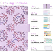 A6 Cash Budget Book Schedule Weekly Plan Monthly Plan Loose-leaf Notepad(Pink)