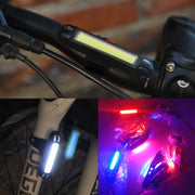 LED Rechargeable Bicycle Warning Strip Tail Light(OPP Red&White Light)