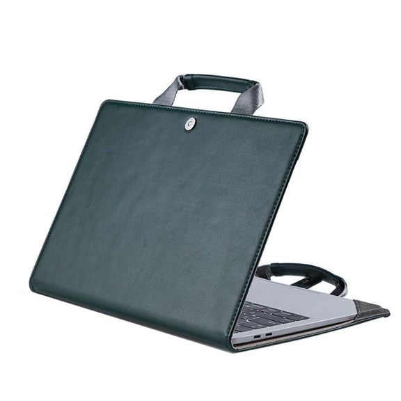 Laptop Bag Protective Case Tote Bag For MacBook Pro 15.4 inch, Color: Dark Green