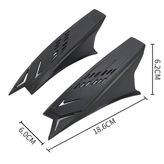 1 Pair Motorcycle Helmet  Horns Plastic Paste Decoration(White)
