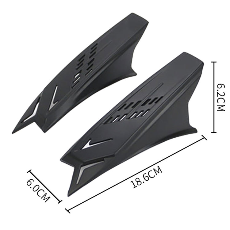 1 Pair Motorcycle Helmet  Horns Plastic Paste Decoration(White)