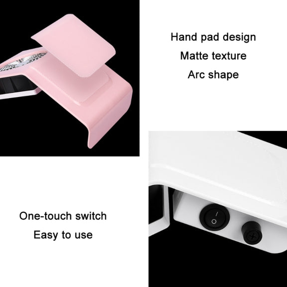 40W Nail Art Vacuum Cleaner Dust Collector, Specification: US Plug (White)