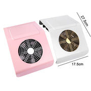 40W Nail Art Vacuum Cleaner Dust Collector, Specification: US Plug (Pink)