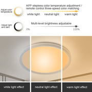 RGBCW Smart Graffiti App Voice Ceiling Light, Voltage: US Standard 110V-130V(White Frame)