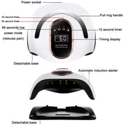 BLUEQUE 168W LED Nail Art Phototherapy Baking Lamp(US Plug)