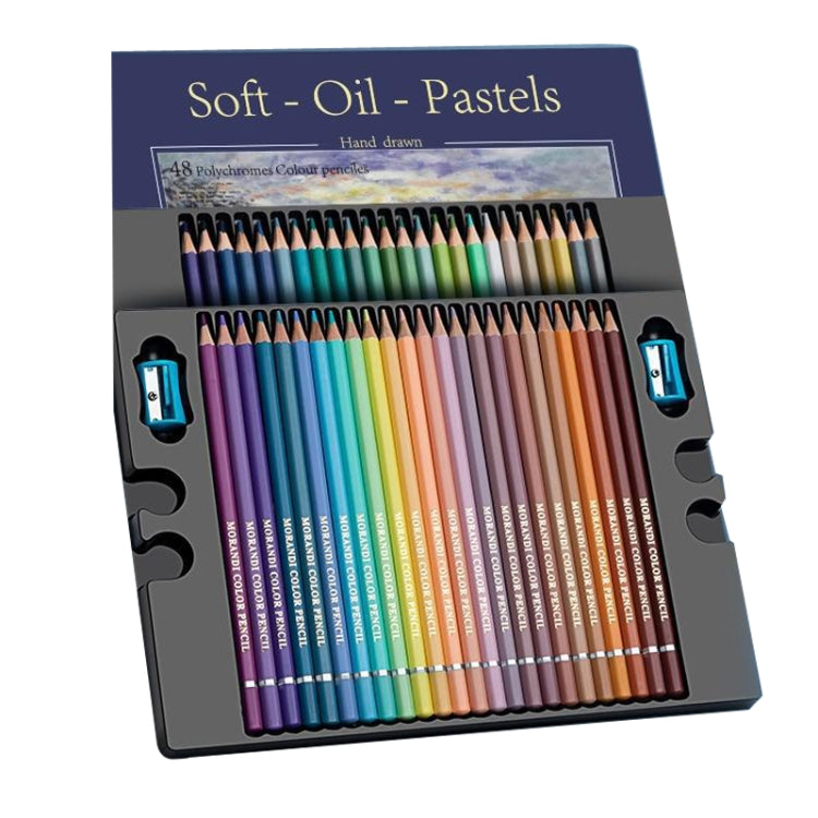 48 Colors Oily Bright Color Pencil Studio Special Set Morandi