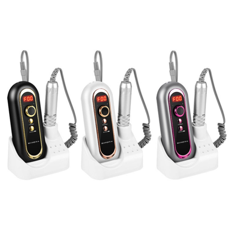 BLUEQUE Plug-in Portable Nail Art Carbon Brush Grinder, Specification: EU Plug (White)