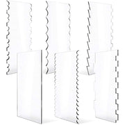 6 In 1 Clear Acrylic Cake Scraper Smoothing Tool Set