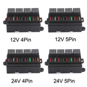 TF008-10 24V 4Pin Relay Car RV Radiography Sound Modified Electromagnetic Insurance Box