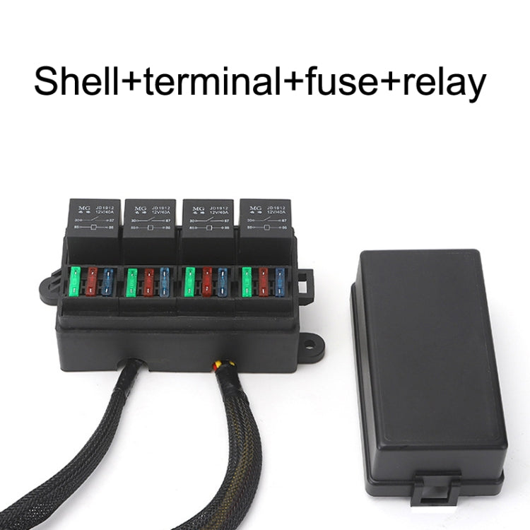 TF008-10 24V 5Pin Relay Car RV Radiography Sound Modified Electromagnetic Insurance Box