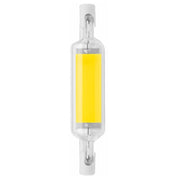 78MM 10W R7S LED COB Dimmer Glass Lamp Double-end Horizontal Plug-in Light(110V Cold White Light)