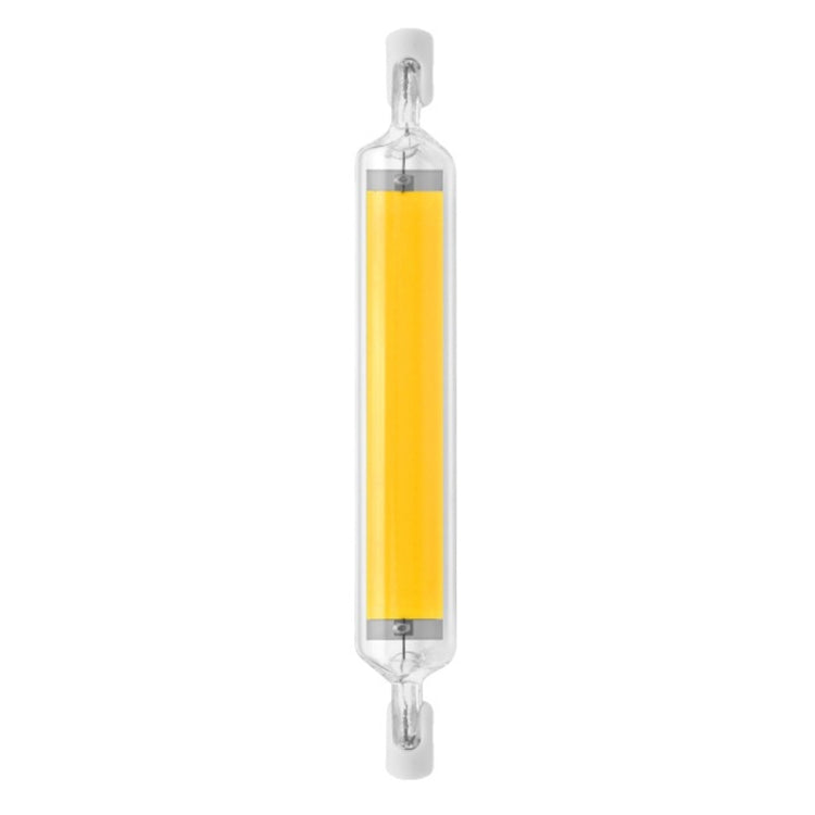 118mm 20W R7S LED COB Dimmer Glass Lamp Double-end Horizontal Plug-in Light(220v Natural White Light)