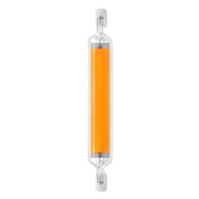 118mm 20W R7S LED COB Dimmer Glass Lamp Double-end Horizontal Plug-in Light(110V Warm White Light)