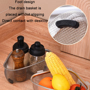 Kitchen Multifunctional Stainless Steel Triangle Sink Drain Basket, Style: Standing