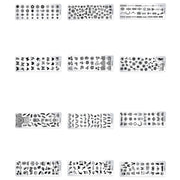 5 PCS Nail Art Print Template Nail Art Tools(OMQ-02)