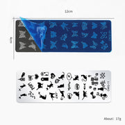 5 PCS Nail Art Print Template Nail Art Tools(OMQ-06)