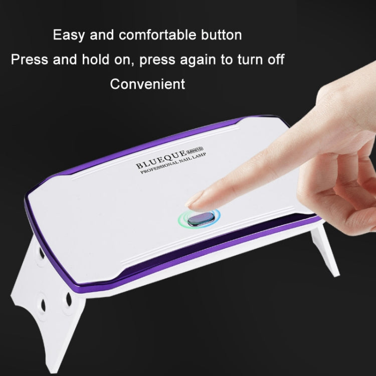 BLUEQUE USB Powered Nail Manicure Handheld UV Phototherapy Machine(Mini-10)