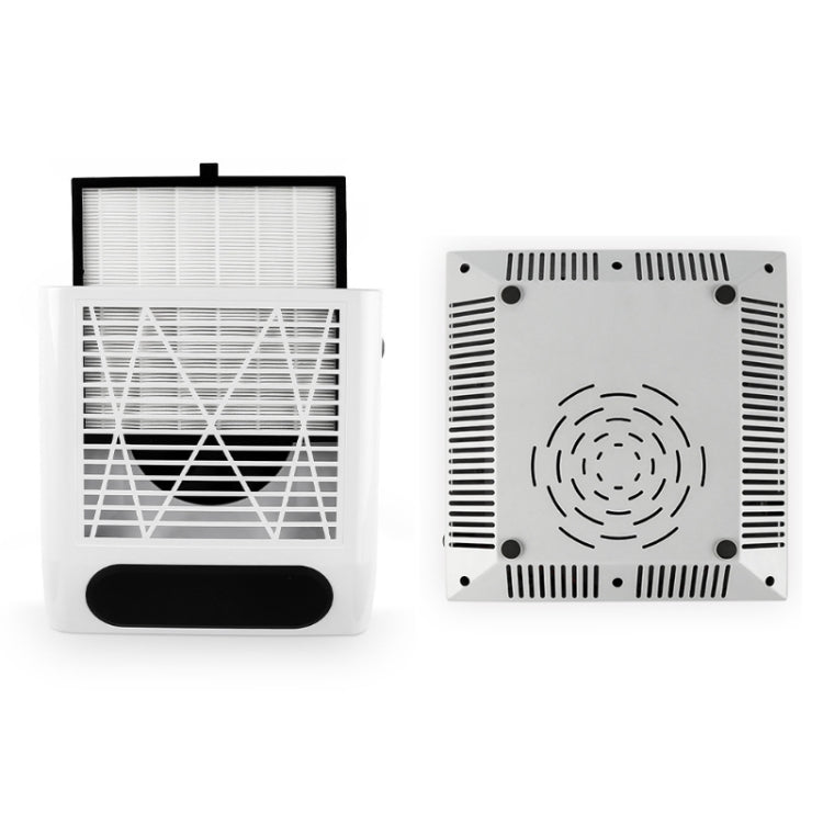 80W Manicure Vacuum Cleaner With Pull-Out Filter, Specification: US Plug (White)