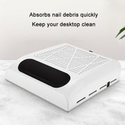 80W Manicure Vacuum Cleaner With Pull-Out Filter, Specification: US Plug (White)