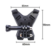 TUYU Motorcycle Helmet Chin Action Camera Mobile Phone Mounting Bracket Black Bracket+Mobile Phone Clip