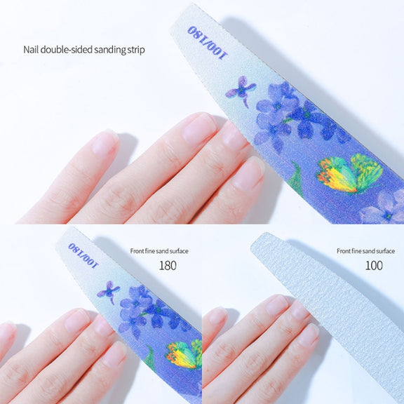 GJ0507 6 In 1 Nail Art Tools Polish Nails Scrub Strips(Christmas)