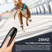 UB100 Ultrasonic Trainer Barking Device Handheld Portable Driving Artifact(Silver)