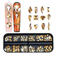 12 Grid Flat Bottom Shaped Nail Rhinestones Nail Decoration, Specification: 28 - free shipping - PMC Jewellery - Order now!