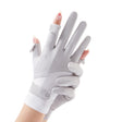 FSN02 1pair UV Resistant Ice Silk Breathable Cool Non-Slip Cycling Driving Thin Gloves Free Code(Gray White) - Safety Gloves by PMC TechLife | Online Shopping South Africa | PMC TechLife | Buy Now Pay Later Mobicred