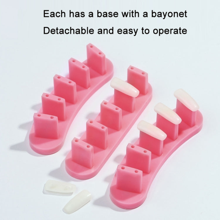 3 Sets Adhesive-Free Nail Practice Stand Nail Display Stand(03 Rose Red)
