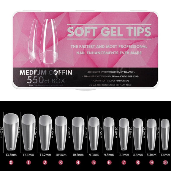 Scratch-free Ultra-thin Seamless Manicure Nail Plate, Shape: 01 Frosted T Type