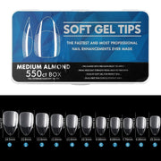 Scratch-free Ultra-thin Seamless Manicure Nail Plate, Shape: 04 Half Sand Short Water Drop