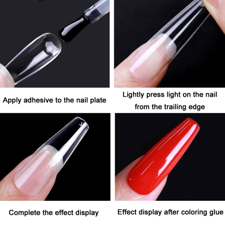 Scratch-free Ultra-thin Seamless Manicure Nail Plate, Shape: 06 Long Denim