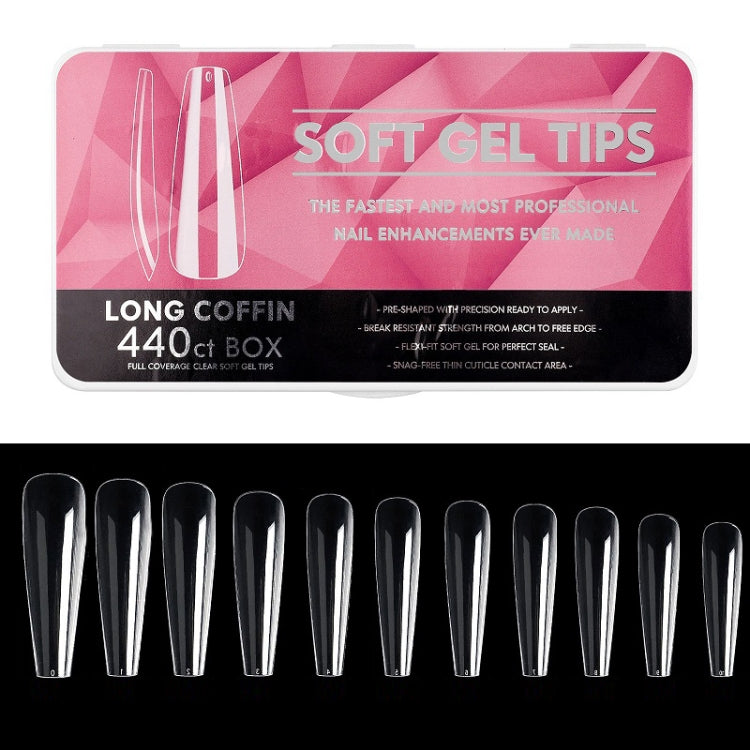 Scratch-free Ultra-thin Seamless Manicure Nail Plate, Shape: 07 Long Ballet