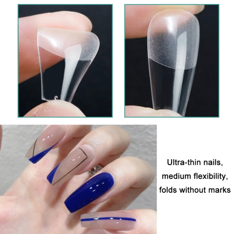 Scratch-free Ultra-thin Seamless Manicure Nail Plate, Shape: 07 Long Ballet