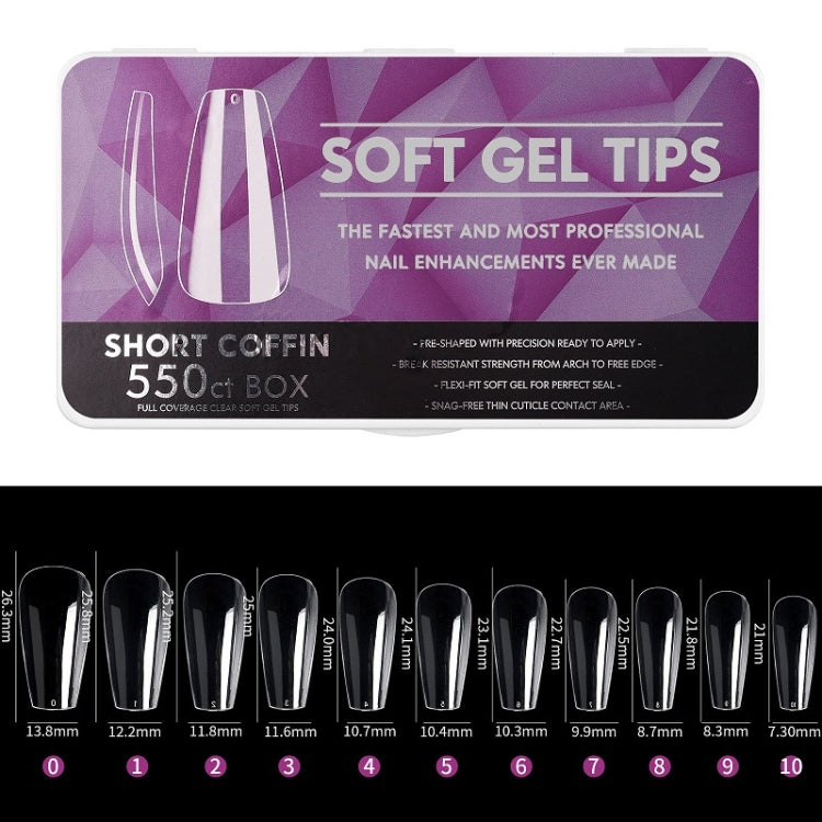 Scratch-free Ultra-thin Seamless Manicure Nail Plate, Shape: 11 Short Ballet