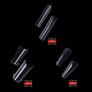 2 Boxes Nail Crystal Rapid Light Therapy Extension Nail Model, Shape: 120 PCS 14
