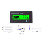 L6133 LCD Electric Motorcycle Power Display, Style: Internal Blue Backlight