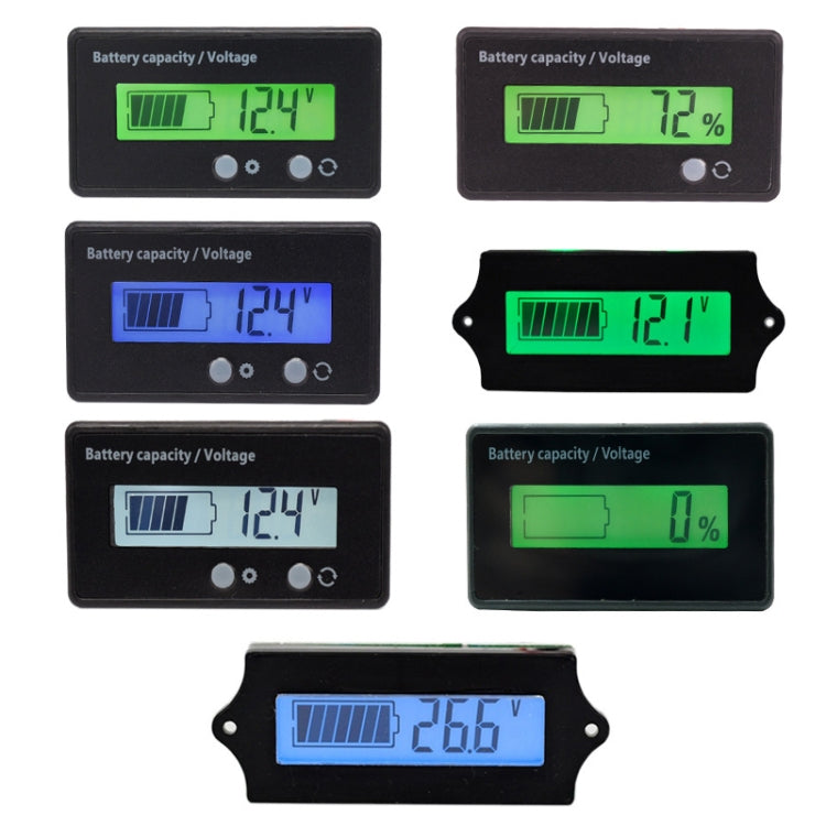 L6133 LCD Electric Motorcycle Power Display, Style: Single Button Green Backlight