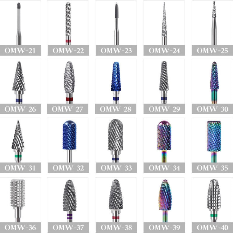 Tungsten Steel Nail Polishing And Polishing Head Nail Art Tools(OMW-36)