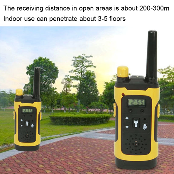 Children Walkie-talkie Remote Wireless Call  Parent-child Interactive Toy Phone(Yellow)