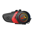 Motorcycle Helmet Call Music Navigation Bluetooth Headset, Color: Red(Hard Pipe Microphone) - Motorcycle Walkie Talkie by PMC TechLife | Online Shopping South Africa | PMC TechLife | Buy Now Pay Later Mobicred
