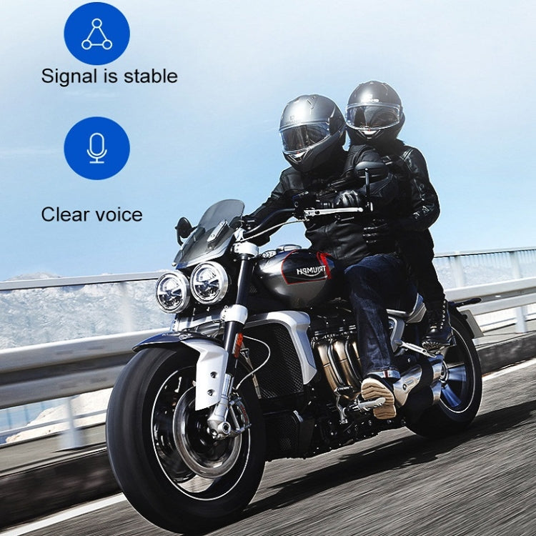 Motorcycle Helmet Call Music Navigation Bluetooth Headset, Color: Yellow(Hard Pipe Microphone)