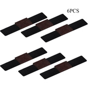 6 PCS U-shaped Iron Tube Dining Table Foot Cover Office Computer Chair Leg Protector(18-35mm)