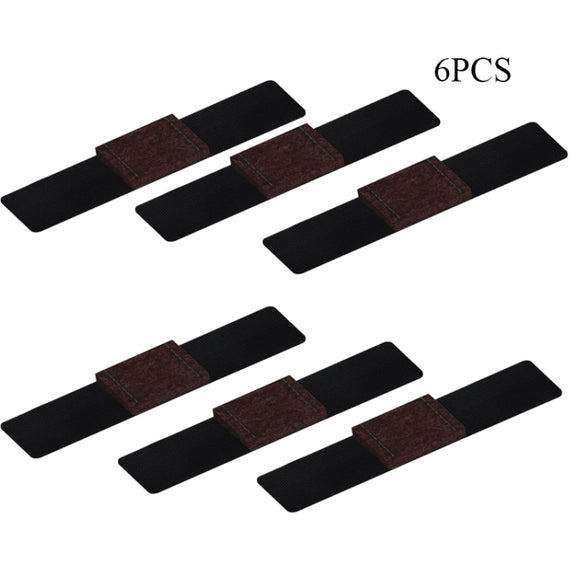 6 PCS U-shaped Iron Tube Dining Table Foot Cover Office Computer Chair Leg Protector(18-35mm)