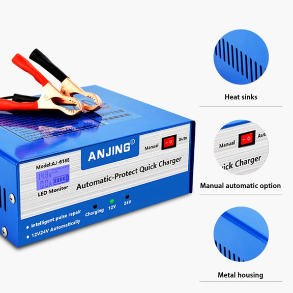 ANJING AJ-618E Battery Charger Car Battery Repairer, Model: AU Plug