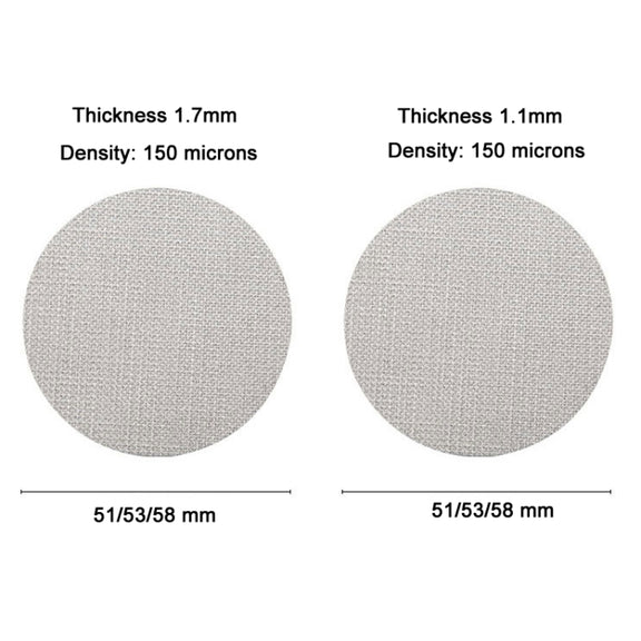 Stainless Steel Sintered Sheet Coffee Splash Filter, Size: 58mm x 1.7mm